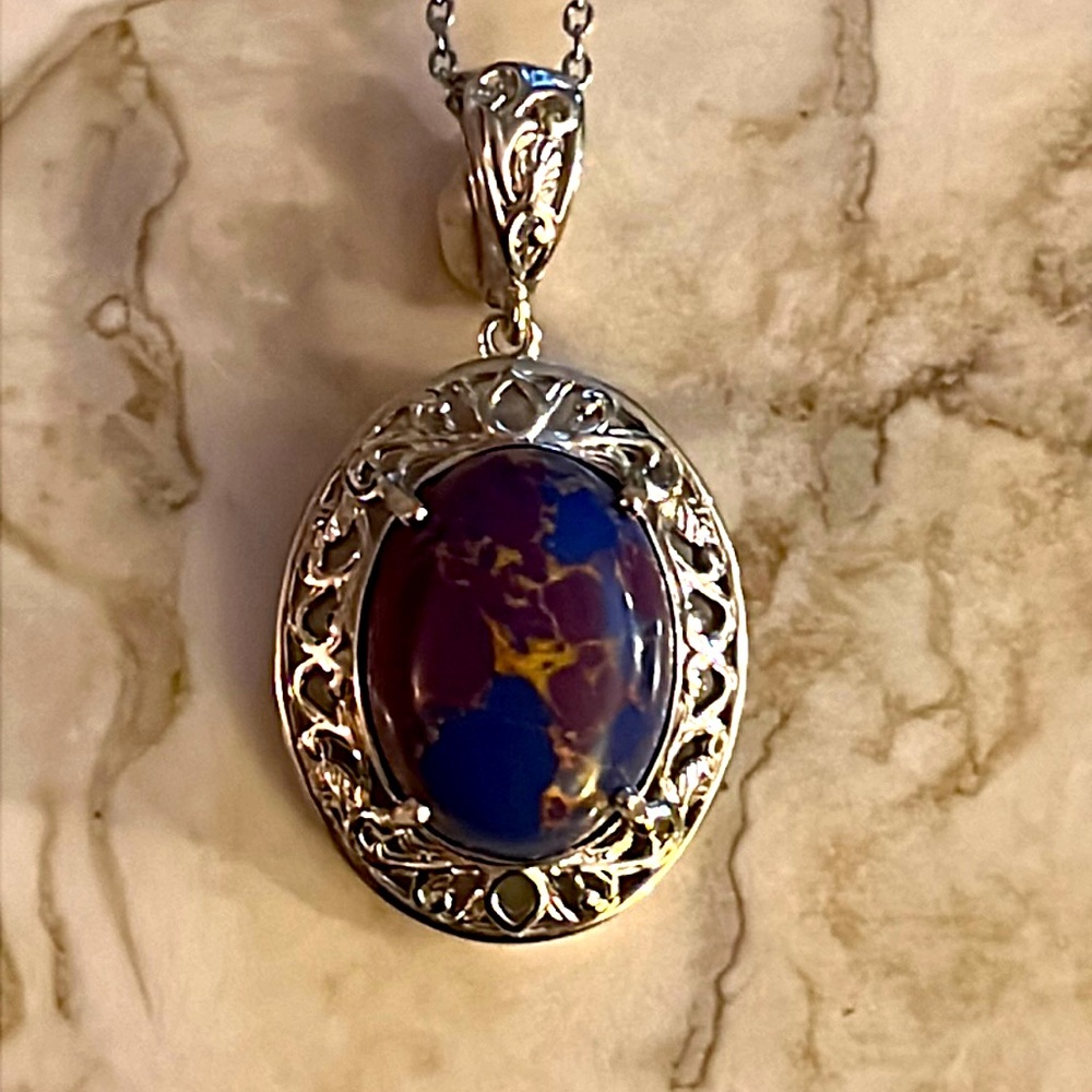 Mojave Purple Turquoise Necklace